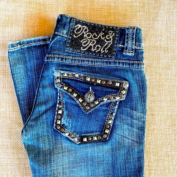 Rock and Roll Cowgirl Bootcut Jeans - Picture 1 of 13